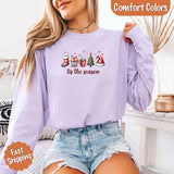 Tis The Season Comfort Colors Long Sleeve Christmas Shirt - Aaria Tees Aaria Tees