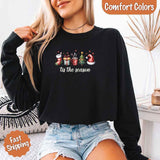 Tis The Season Comfort Colors Long Sleeve Christmas Shirt - Aaria Tees Aaria Tees