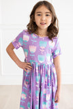 SALE Too Cool Tulips S/S Pocket Twirl Dress - Aaria Tees Aaria Tees