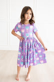 SALE Too Cool Tulips S/S Pocket Twirl Dress - Aaria Tees Aaria Tees