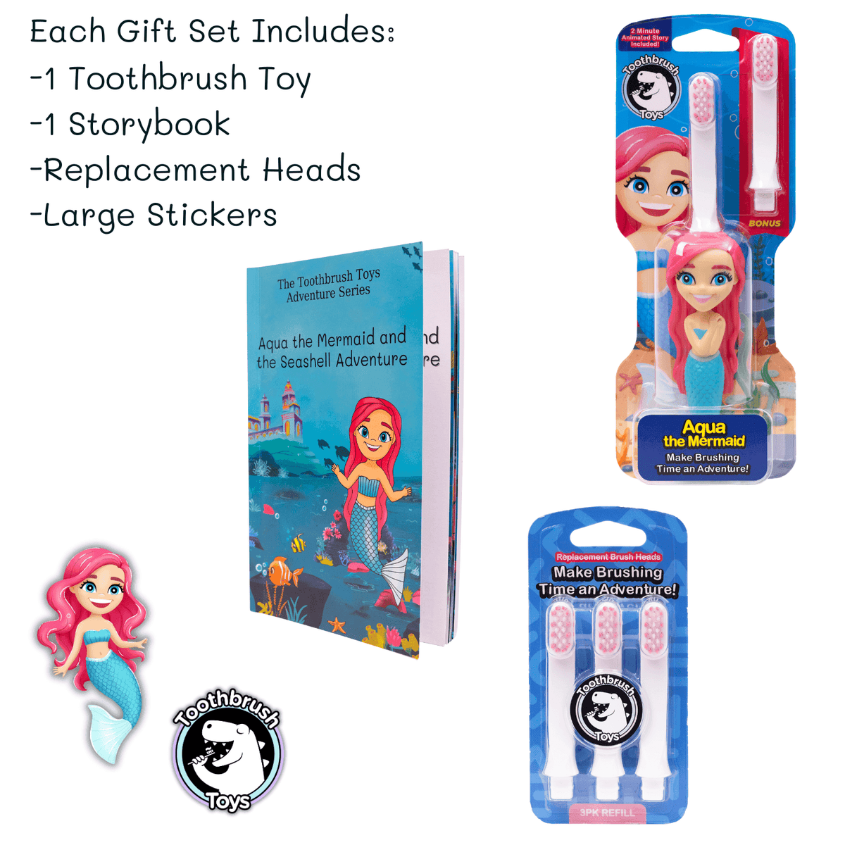 Toothbrush Toys Gift Set for Kids - Aaria Tees