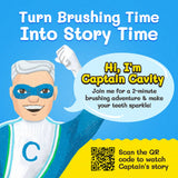 Captain Cavity Kids Character Toy Toothbrush Aaria Tees