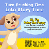 Petey the Puppy Toothbrush for Kids With Bonus Brush Aaria Tees