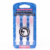 Toothbrush Toys Kids Toothbrush Replacement Heads 3-Pack Aaria Tees
