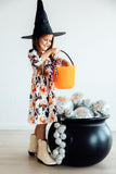 Trick or Twirl 3/4 Sleeve Pocket Twirl Dress Aaria Tees