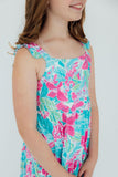 Tropical Punch Ruffle Maxi Dress - Aaria Tees Aaria Tees