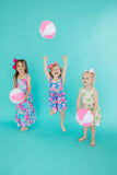 Tropical Punch Ruffle Maxi Dress - Aaria Tees Aaria Tees