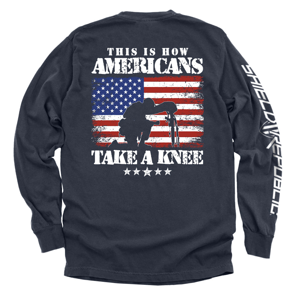 This Is How Americans Take A Knee - Aaria Tees Aaria Tees