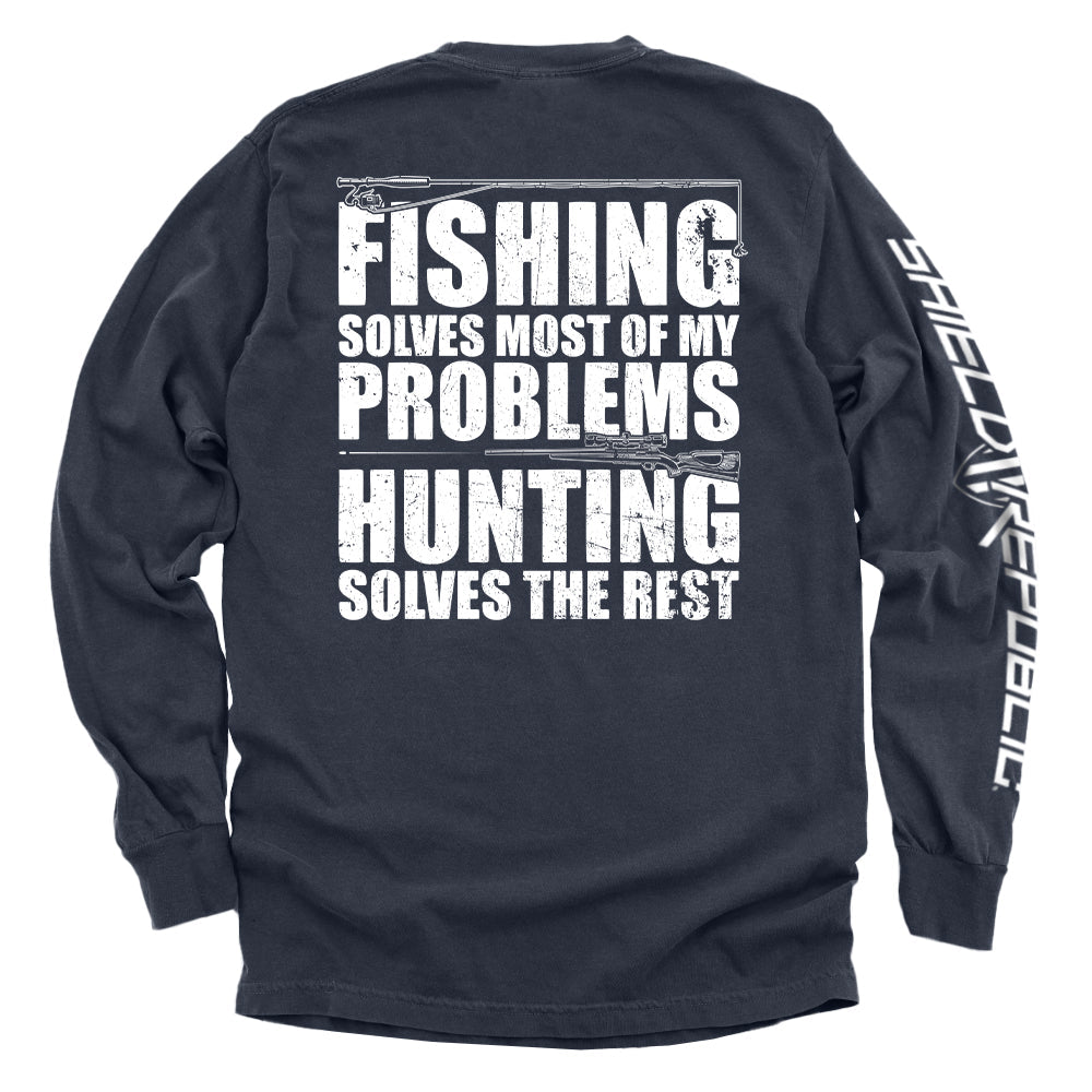 Fishing Solves Most Of My Problems - Aaria Tees Aaria Tees