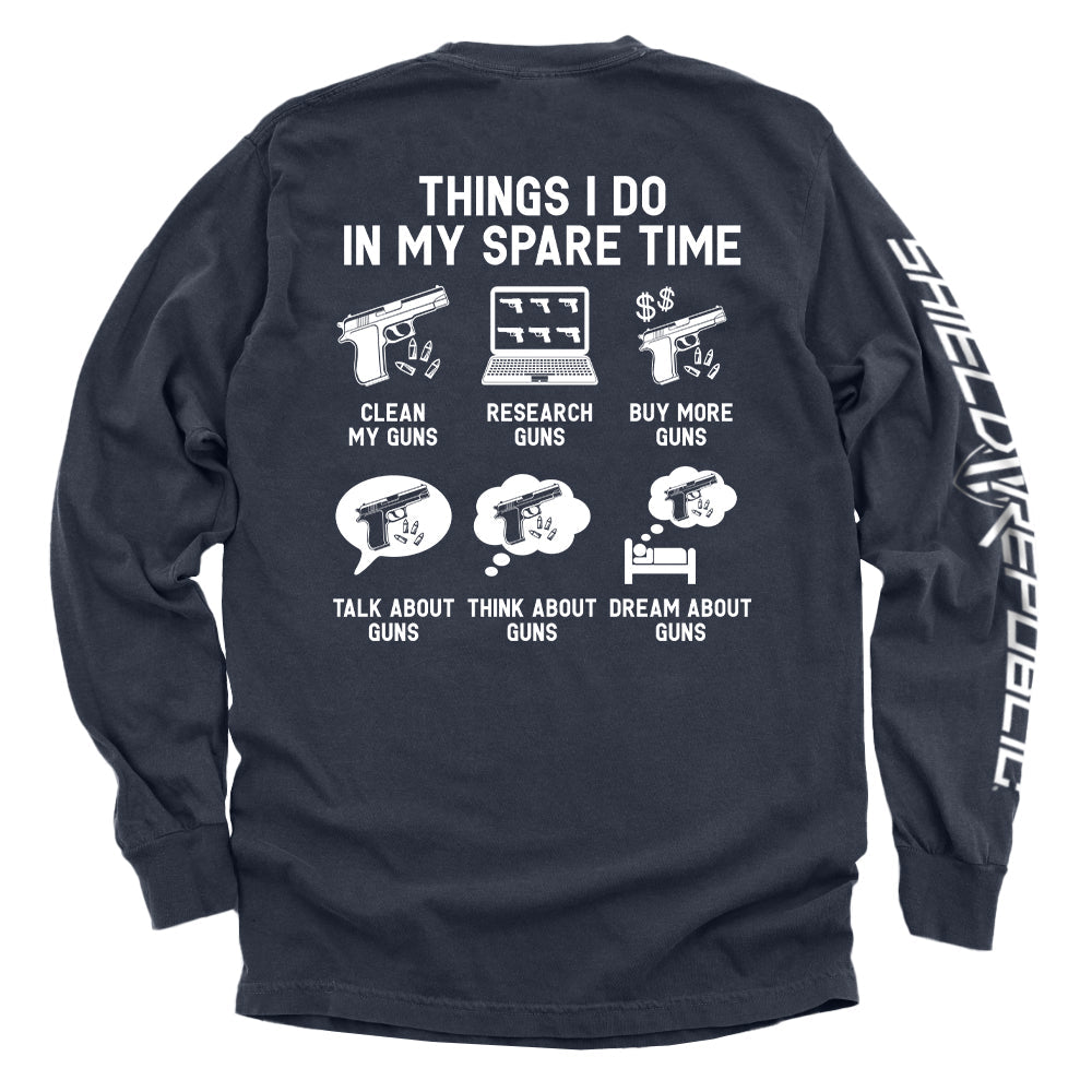 Things I Do In My Spare Time Guns - Aaria Tees Aaria Tees