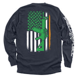AR15 Irish American Flag (Back Print) Aaria Tees