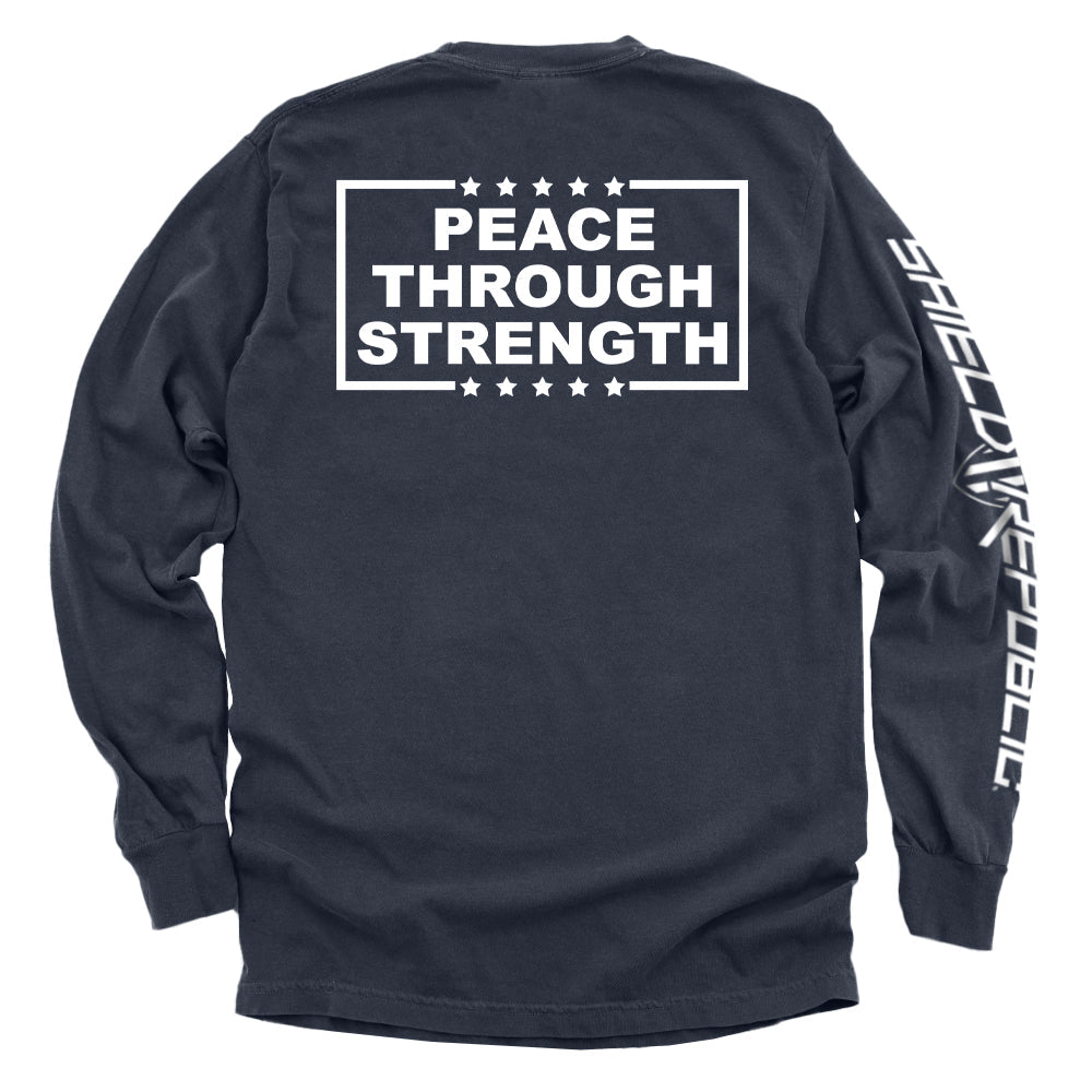 Peace Through Strength White - Aaria Tees Aaria Tees