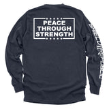 Peace Through Strength White - Aaria Tees Aaria Tees