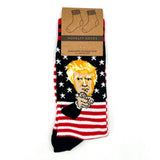 Trump USA Flag Novelty Socks Aaria Tees