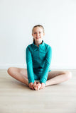 SALE Turbo Teal Active Shorty Shorts - Aaria Tees Aaria Tees