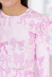 Twinkle Ties L/S Ruffle Tee - Aaria Tees Aaria Tees
