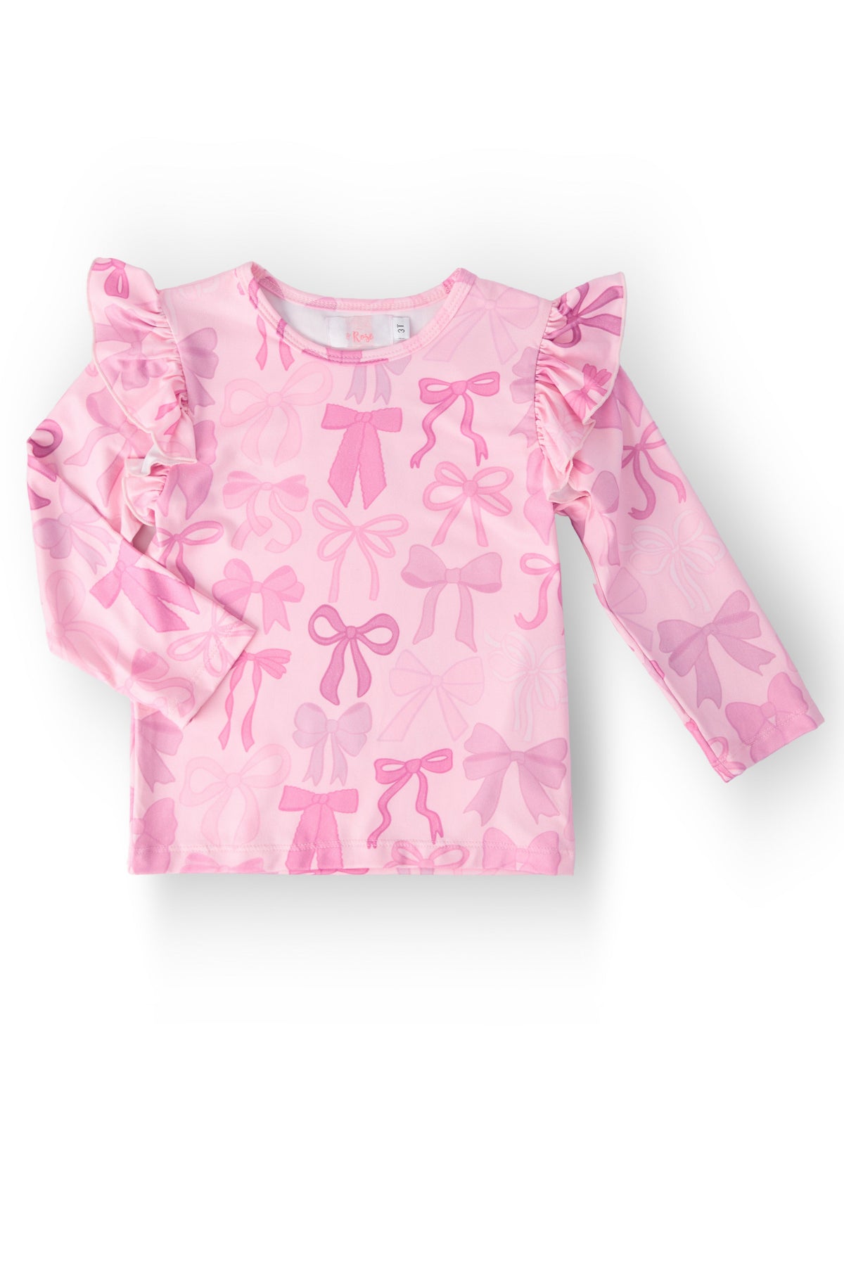 Twinkle Ties L/S Ruffle Tee - Aaria Tees
