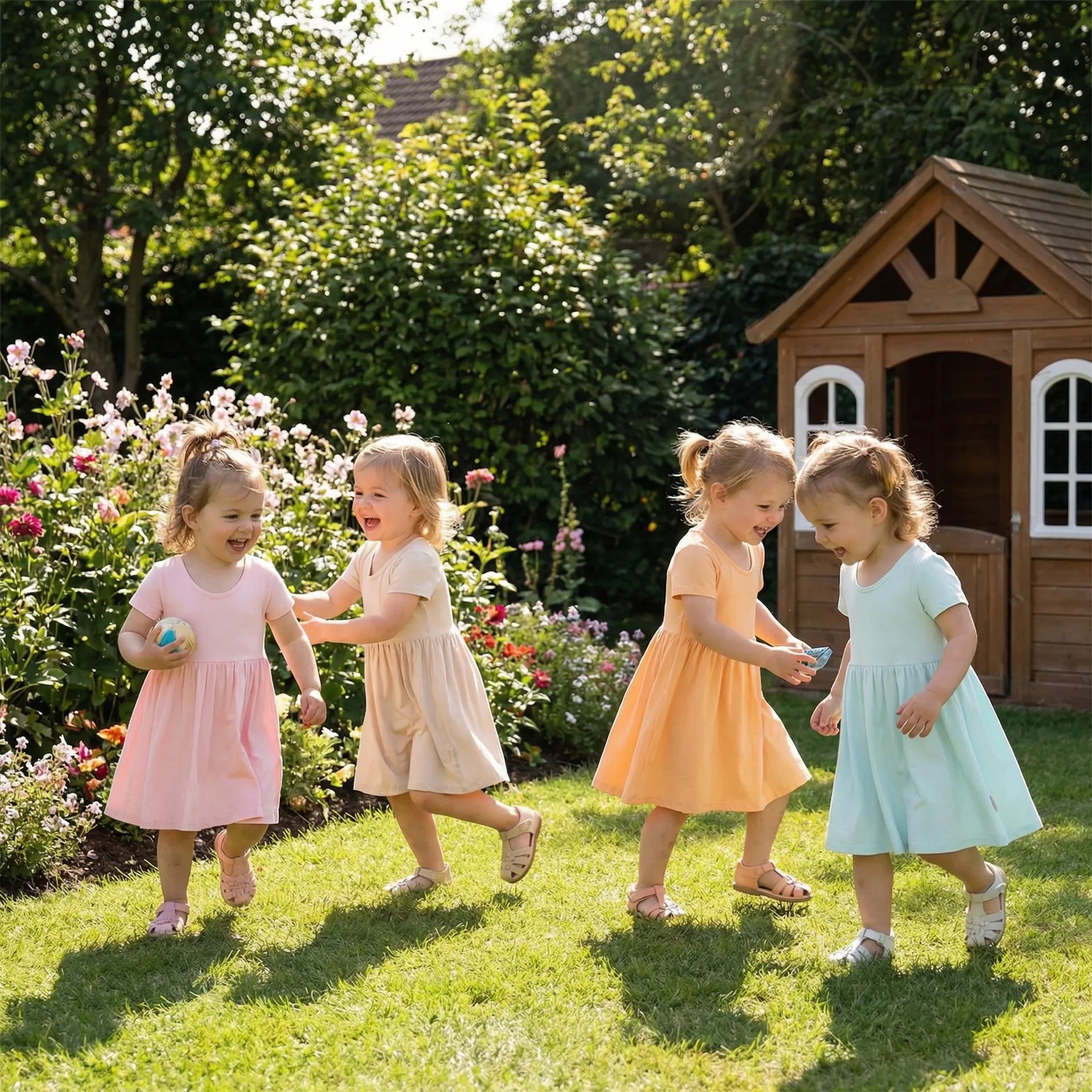 Twirl Dress in Sand - Aaria Tees Aaria Tees