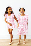 SALE Twirling en Pointe 3/4 Sleeve Ruffle Twirl Dress - Aaria Tees Aaria Tees