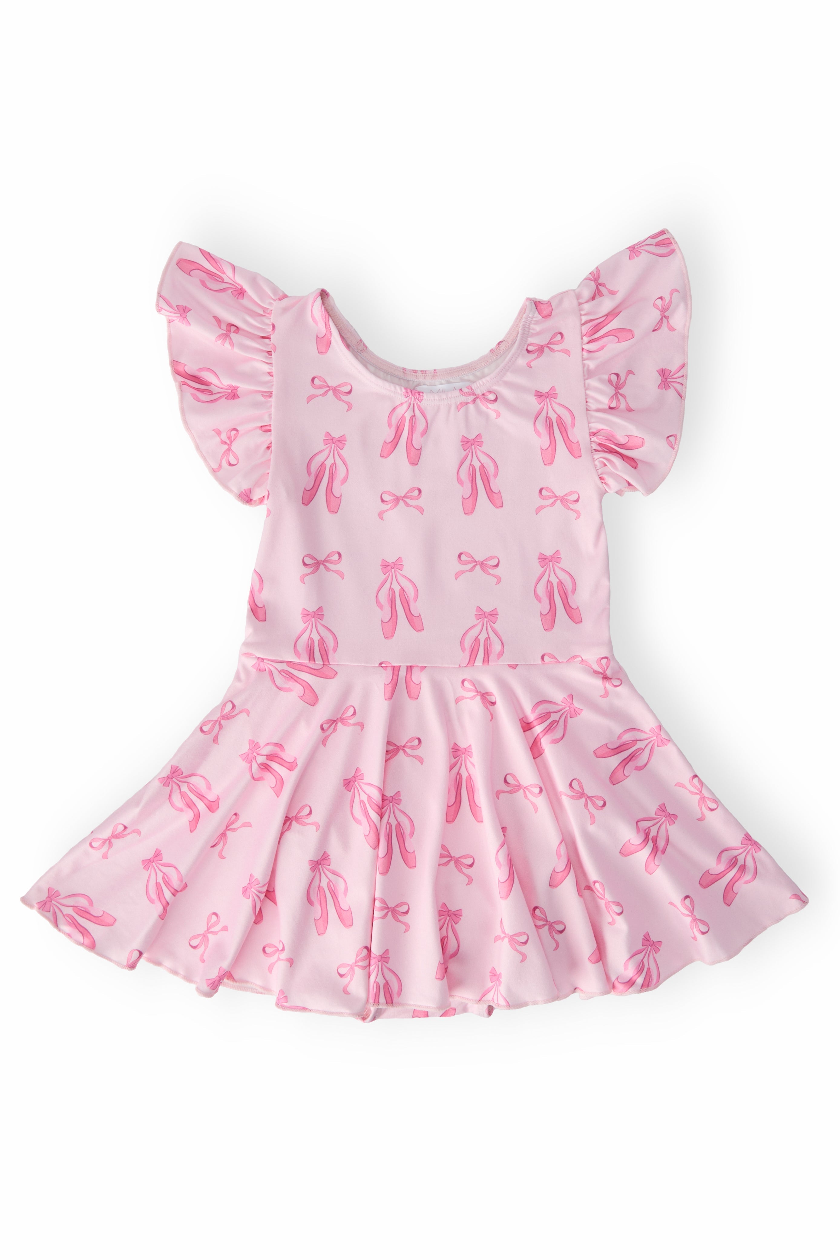 Twirling en Pointe S/S Twirl Leotard - Aaria Tees Aaria Tees