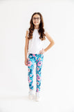 Twirling in Teal Leggings - Aaria Tees Aaria Tees