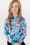 Twirling in Teal Satin Jacket - Aaria Tees Aaria Tees