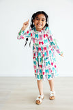 Twirls & Ties L/S Pocket Twirl Dress - Aaria Tees Aaria Tees