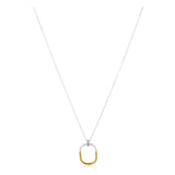 Two Tone Eternity Necklace Aaria Tees