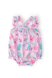 Under the Sea Ruffle Cross Back Romper - Aaria Tees Aaria Tees
