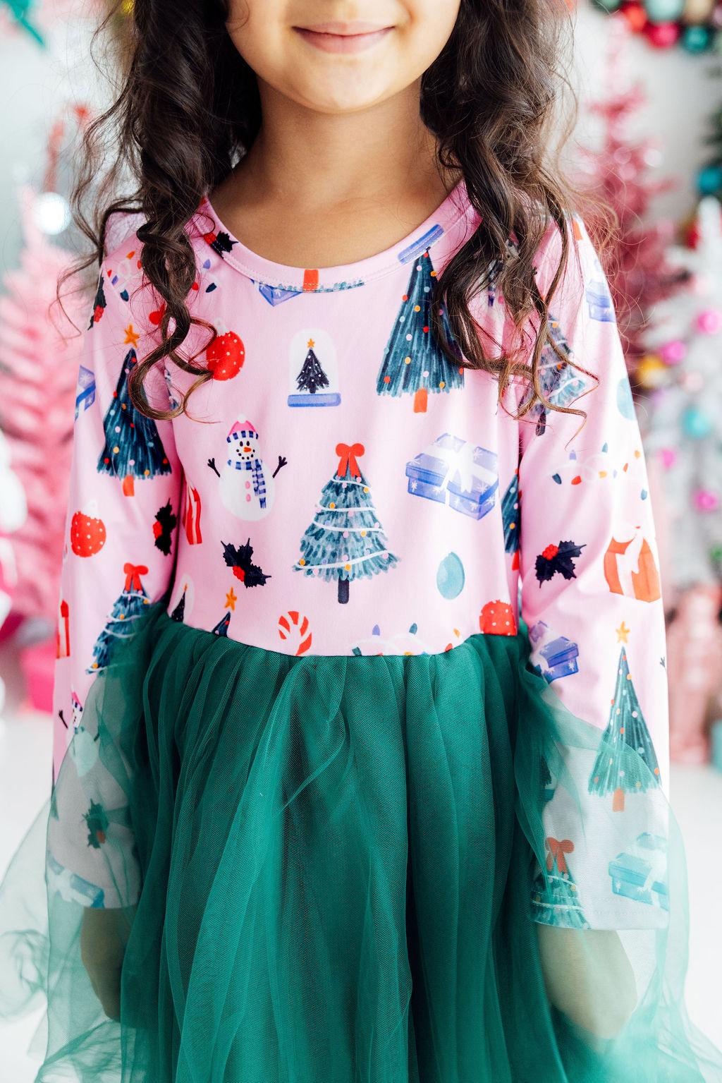 Under the Tree L/S Tutu Dress - Aaria Tees Aaria Tees