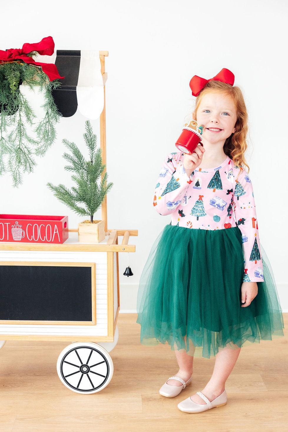 Under the Tree L/S Tutu Dress - Aaria Tees Aaria Tees