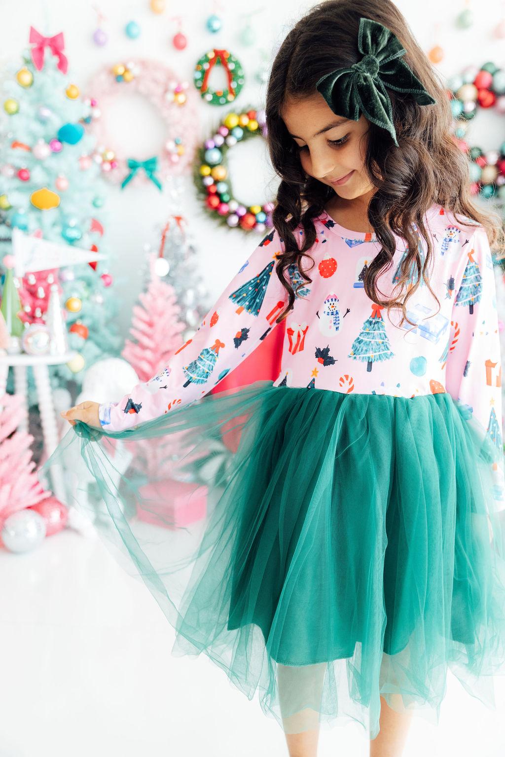 Under the Tree L/S Tutu Dress - Aaria Tees Aaria Tees