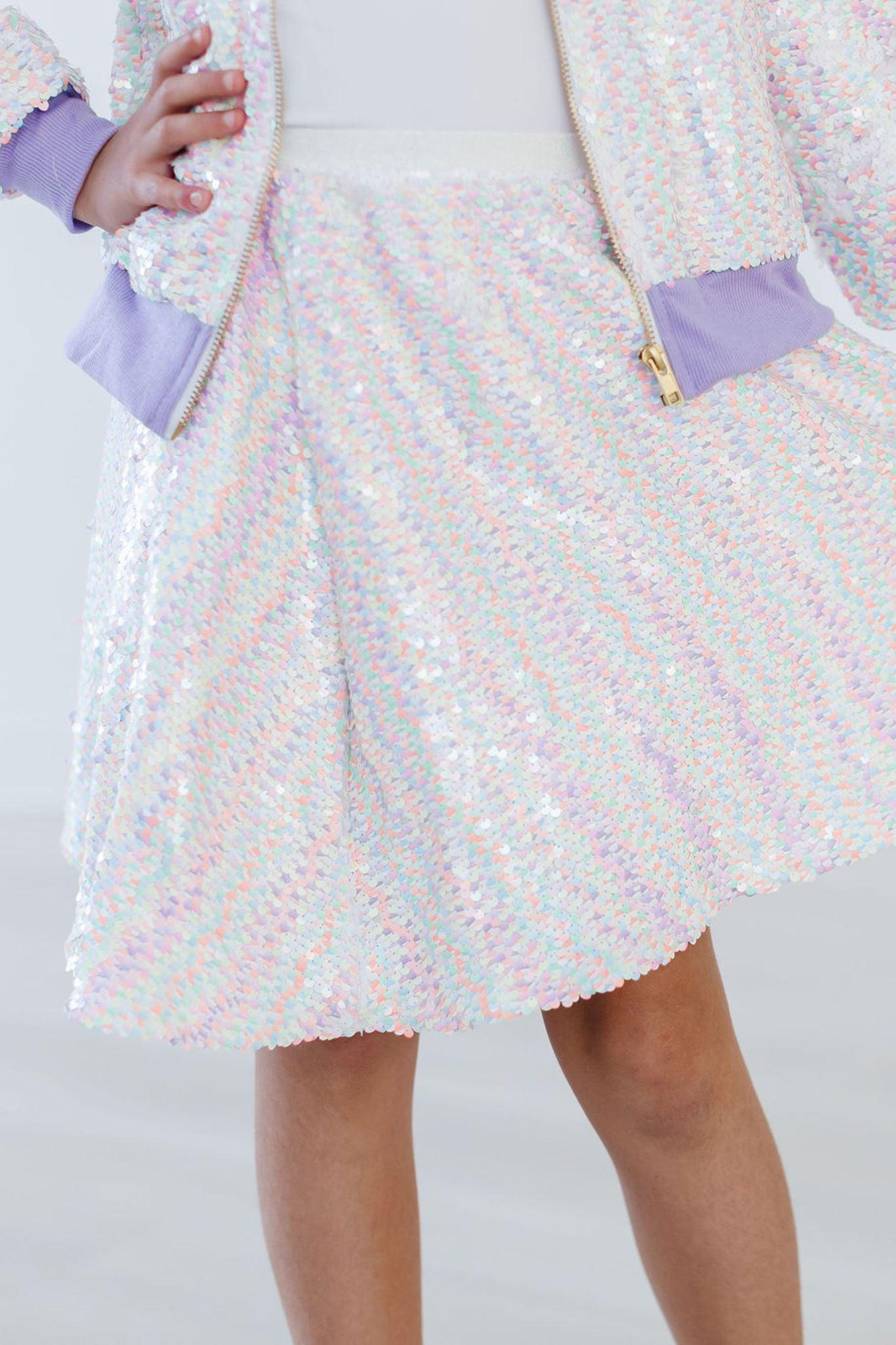 Unicorn Flip Sequin Twirl Skort - Aaria Tees Aaria Tees