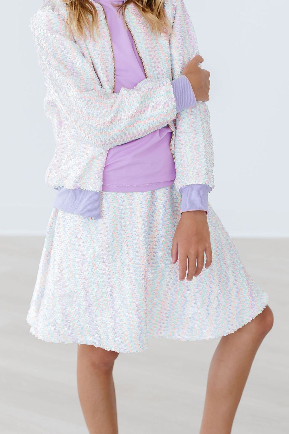 Unicorn Flip Sequin Twirl Skort - Aaria Tees