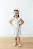 Unicorn Kisses Ruffle Cross Back Dress - Aaria Tees Aaria Tees