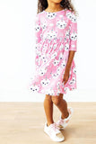 Unicorn Kitties 3/4 Sleeve Pocket Twirl Dress - Aaria Tees Aaria Tees