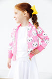 Unicorn Kitties Satin Jacket - Aaria Tees Aaria Tees
