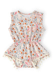 Unicorn Soiree Pom Pom Romper - Aaria Tees Aaria Tees