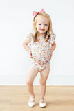 Unicorn Soiree S/S Flutter Sleeve Leotard - Aaria Tees Aaria Tees