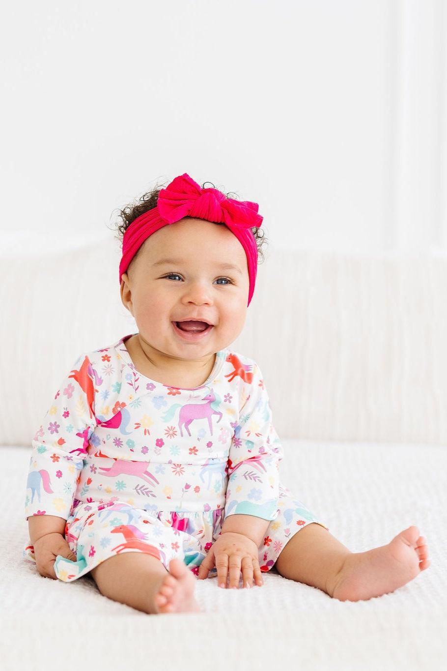 Unicorn Wish 3/4 Sleeve Twirl Bodysuit - Aaria Tees Aaria Tees