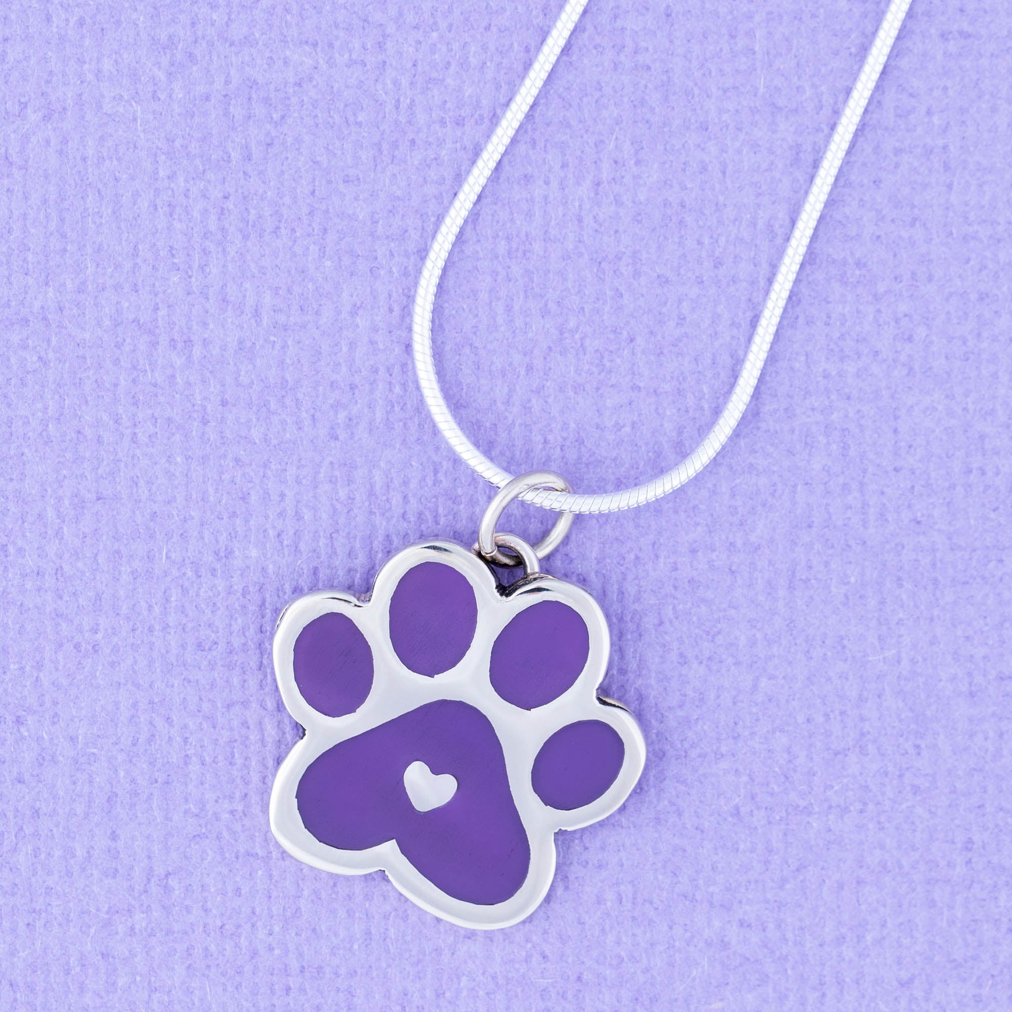 Paw Print Beats In My Heart Necklace - Aaria Tees Aaria Tees