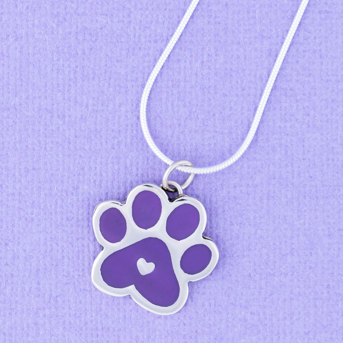 Paw Print Beats In My Heart Necklace - Aaria Tees