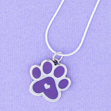Paw Print Beats In My Heart Necklace - Aaria Tees Aaria Tees