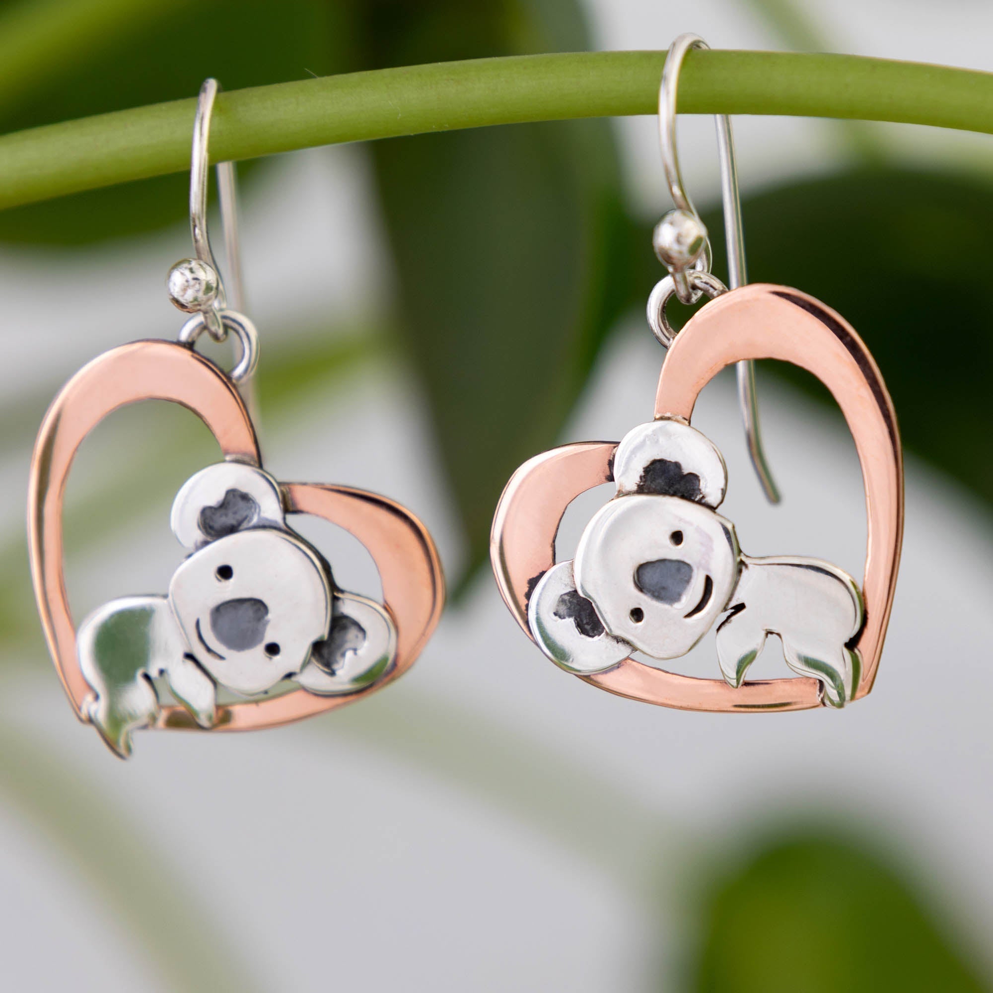 I Love Koalas Sterling Earrings - Aaria Tees Aaria Tees