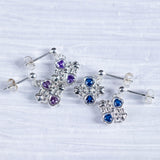 Sterling & Crystals Loved Paws Earrings - Aaria Tees Aaria Tees