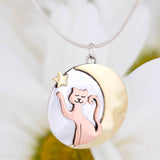 Star Bright Cat Sterling Necklace - Aaria Tees Aaria Tees