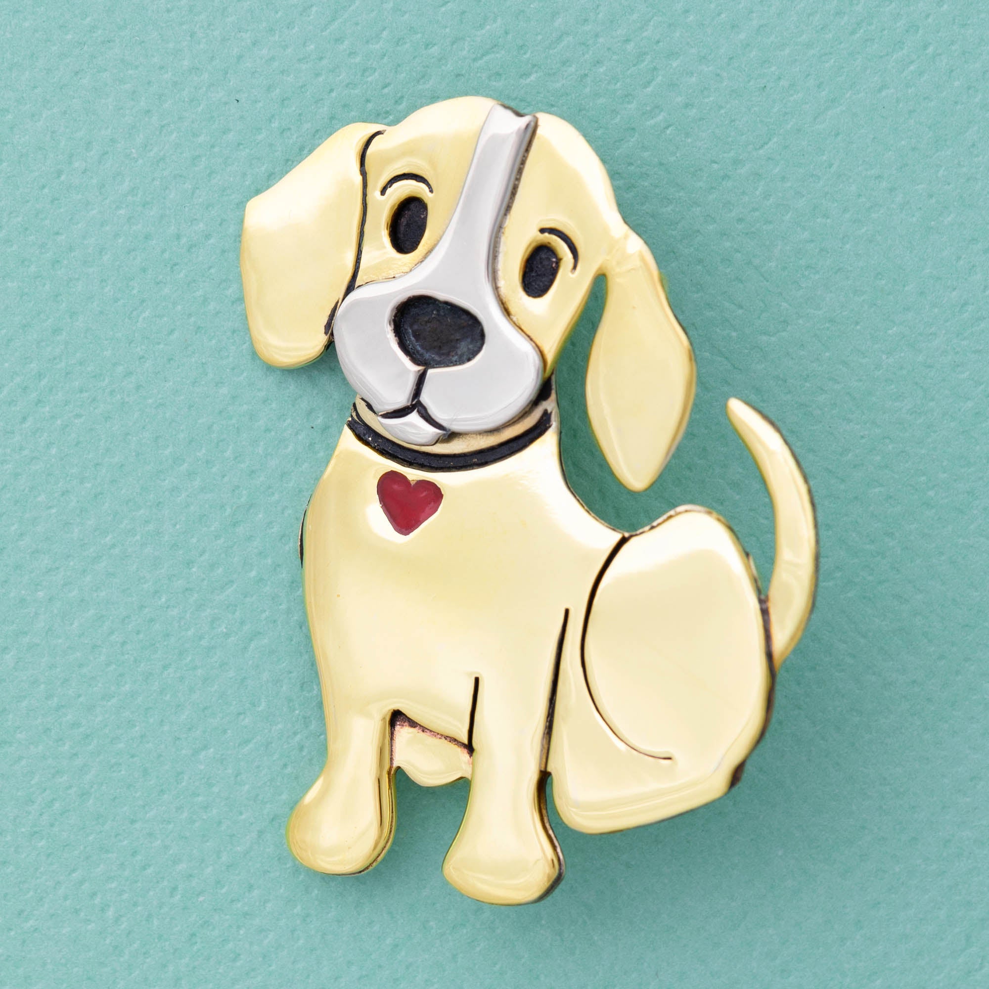 My Sweet Boy Mixed Metal Dog Pin - Aaria Tees Aaria Tees