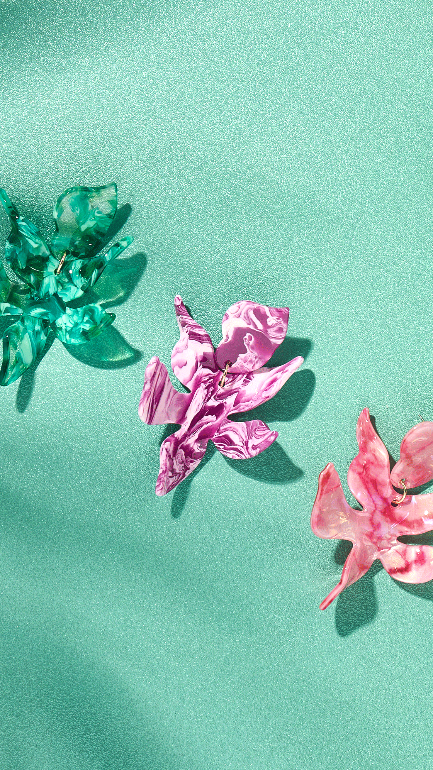 Flora Statement Earrings - Pink Spritz - Aaria Tees Aaria Tees