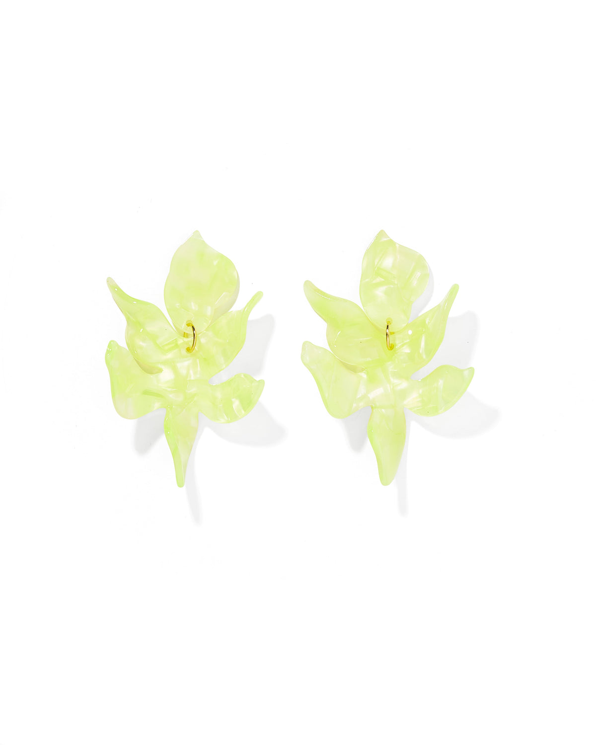 Flora Statement Earrings - Honeydew - Aaria Tees