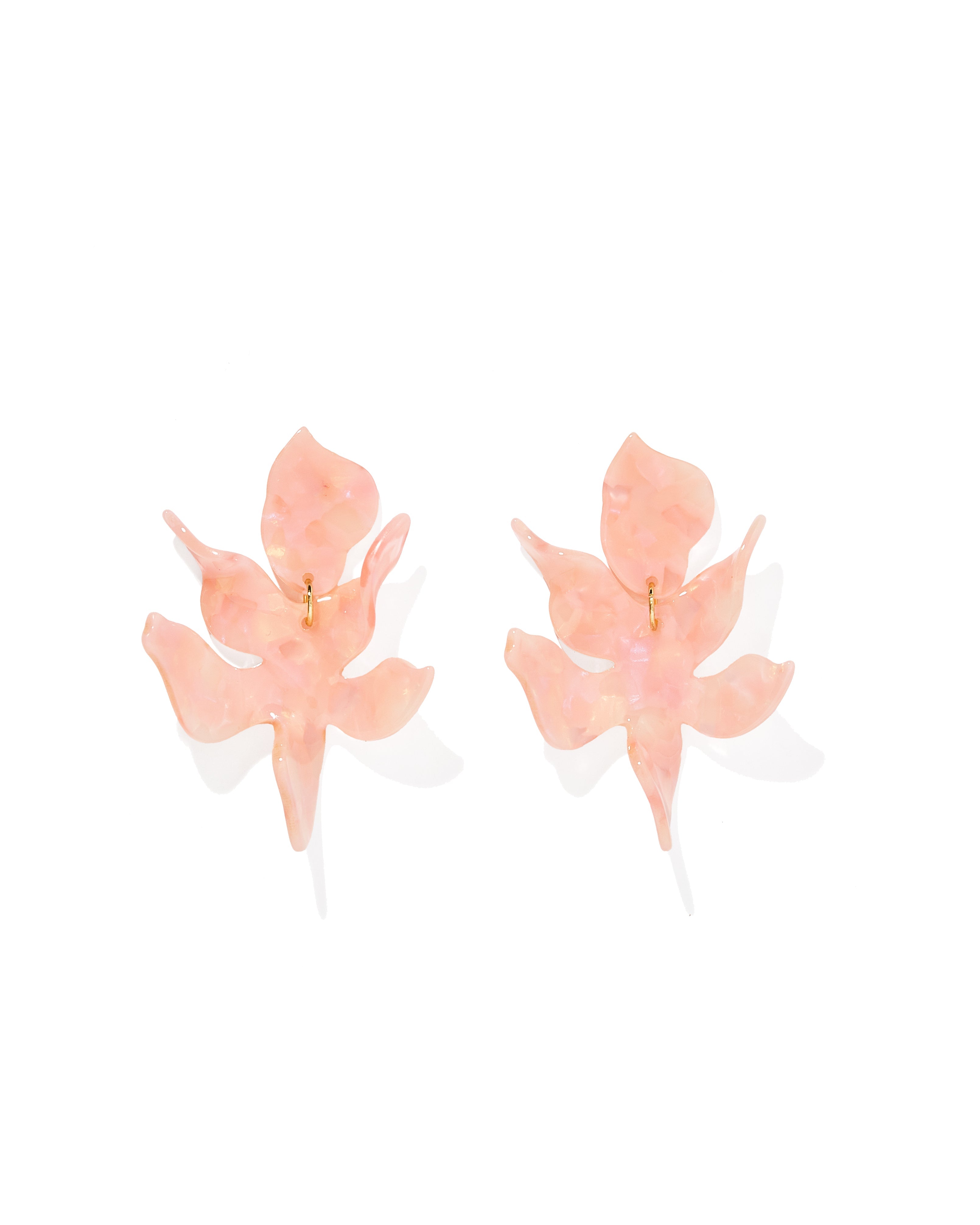 Flora Statement Earrings - Peach Bellini - Aaria Tees Aaria Tees